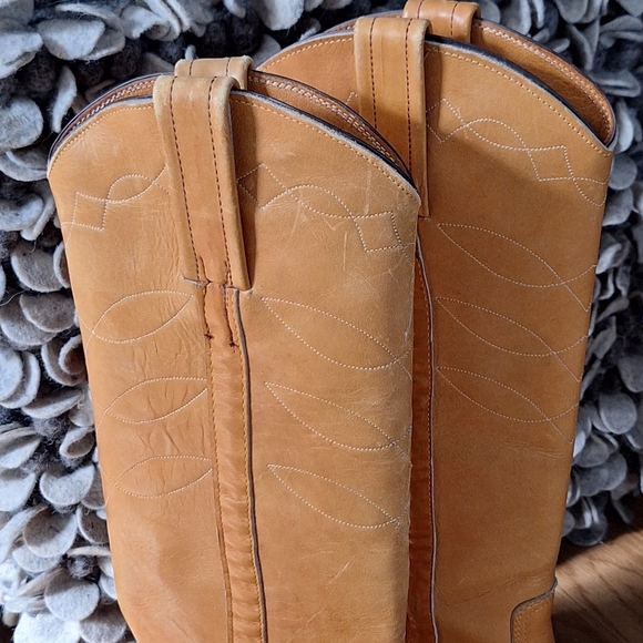 70's Frye Banana Leather Black Label Campus Tall Boots Size 5.5 8559 Rare - Picture 6 of 16